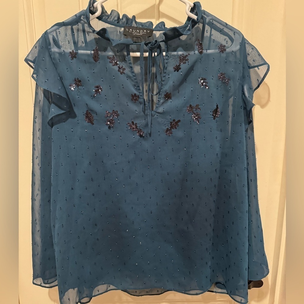 Laundry by Shelli Segal nwt sheer top - Picture 2 of 3